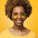 Afro female person
